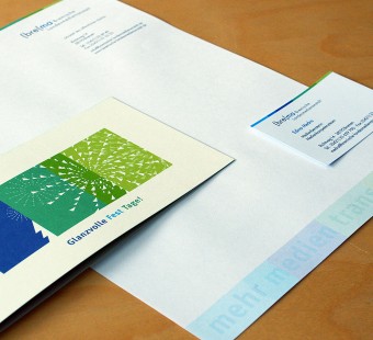 Corporate-Design Geschäftspapiere und Grußkarte für die Bremische Landesmedienanstalt